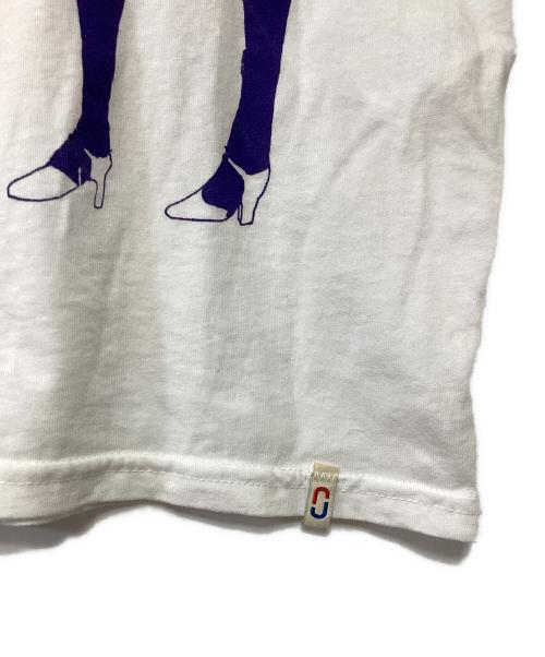 MARC JACOBS（マークジェイコブズ）MARC JACOBS (マークジェイコブス) リンガーTシャツ ホワイト×パープル サイズ:XSの古着・服飾アイテム