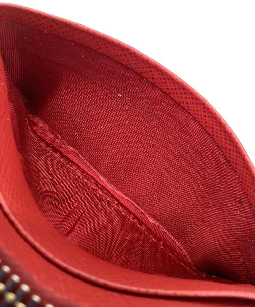 PRADA（プラダ）PRADA (プラダ) フラグメントカードケース レッドの古着・服飾アイテム