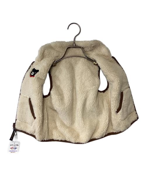 DOUBLE.B（ダブルビ）DOUBLE.B (ダブルビ) リバーシブルベスト アイボリー×ネイビー サイズ:90 未使用品の古着・服飾アイテム