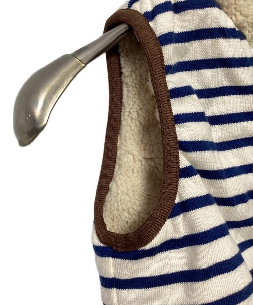 DOUBLE.B（ダブルビ）DOUBLE.B (ダブルビ) リバーシブルベスト アイボリー×ネイビー サイズ:90 未使用品の古着・服飾アイテム