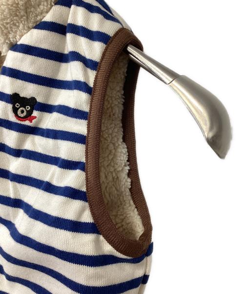 DOUBLE.B（ダブルビ）DOUBLE.B (ダブルビ) リバーシブルベスト アイボリー×ネイビー サイズ:90 未使用品の古着・服飾アイテム