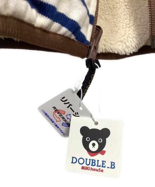 DOUBLE.B（ダブルビ）DOUBLE.B (ダブルビ) リバーシブルベスト アイボリー×ネイビー サイズ:90 未使用品の古着・服飾アイテム
