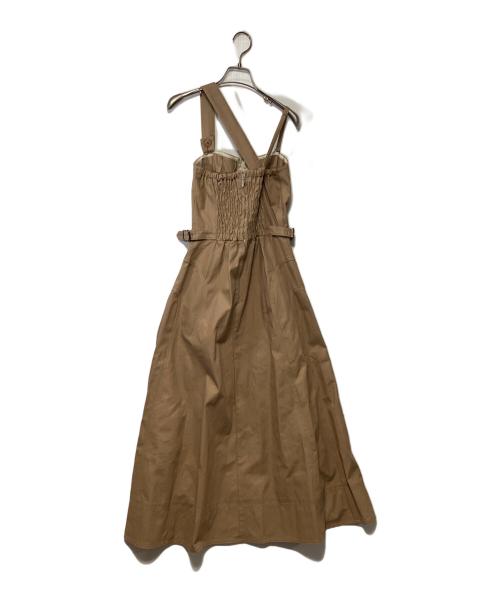 CASA FLINE（カーサフライン）CASA FLINE (カーサフライン) フロントホックプリーツワンピース ブラウン サイズ:Fの古着・服飾アイテム