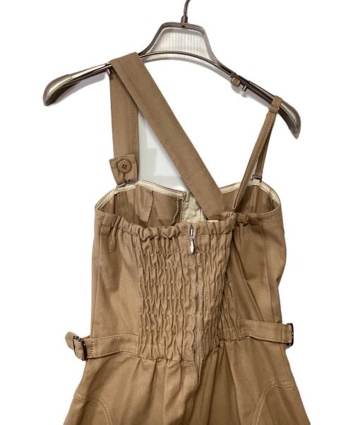 CASA FLINE（カーサフライン）CASA FLINE (カーサフライン) フロントホックプリーツワンピース ブラウン サイズ:Fの古着・服飾アイテム