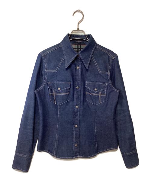 BURBERRY LONDON（バーバリーロンドン）BURBERRY LONDON (バーバリーロンドン) デニムジャケット ネイビー サイズ:40の古着・服飾アイテム