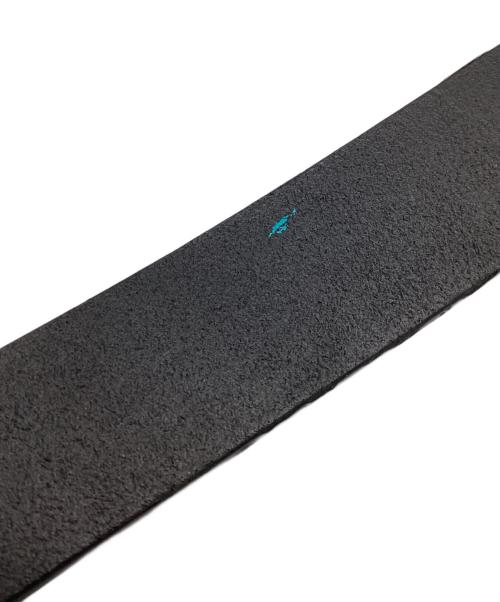 GUCCI（グッチ）GUCCI (グッチ) ウッドスクエアバックルベルト ブラック×ブラウンの古着・服飾アイテム