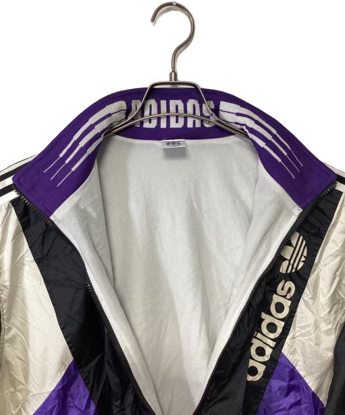 adidas Originals（アディダスオリジナル）adidas Originals (アディダスオリジナル) 【古着】トラックジャケット ブラック×ホワイト×パープル サイズ:XOの古着・服飾アイテム