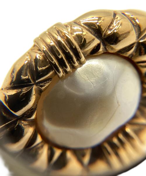 CHANEL（シャネル）CHANEL (シャネル) ココマークイヤリング ホワイト×ゴールドの古着・服飾アイテム