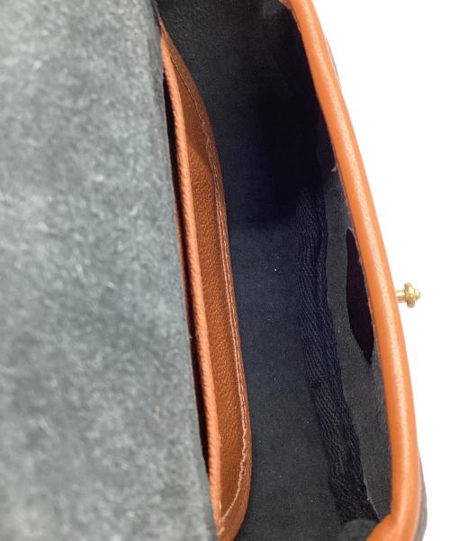 DOONEY&BOURKE（ドゥーニーアンドバーク）DOONEY&BOURKE (ドゥーニーアンドバーク) レザーショルダーバッグ ブラック×ブラウンの古着・服飾アイテム