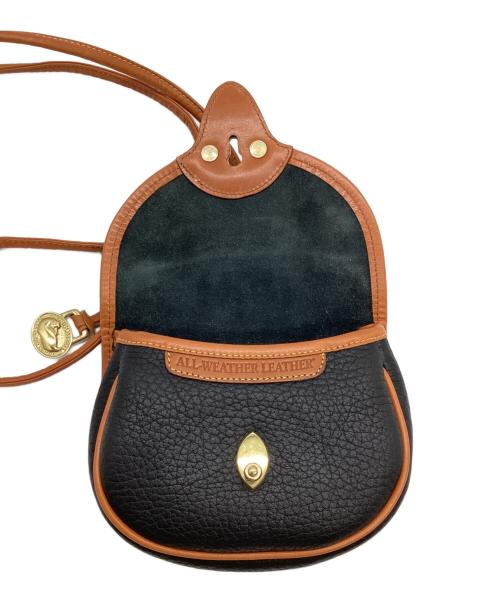 DOONEY&BOURKE（ドゥーニーアンドバーク）DOONEY&BOURKE (ドゥーニーアンドバーク) レザーショルダーバッグ ブラック×ブラウンの古着・服飾アイテム