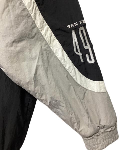 PERUSHU（ペルーシュ）PERUSHU (ペルーシュ) 中綿ナイロンジャケット ブラック×グレー サイズ:Mの古着・服飾アイテム