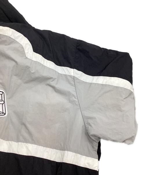 PERUSHU（ペルーシュ）PERUSHU (ペルーシュ) 中綿ナイロンジャケット ブラック×グレー サイズ:Mの古着・服飾アイテム