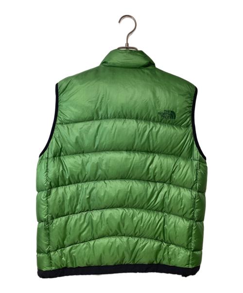 THE NORTH FACE（ザ ノース フェイス）THE NORTH FACE (ザ ノース フェイス) ダウンジャケット ACONCAGUA VEST グリーン サイズ:Mの古着・服飾アイテム