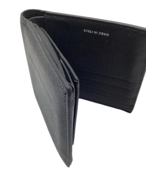 MARNI（マルニ）MARNI (マルニ) 2つ折り財布 ネイビー×ブラックの古着・服飾アイテム