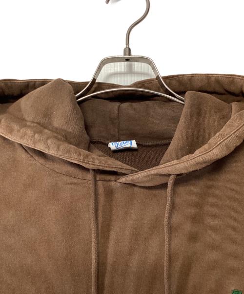 KEBOZ（ケボズ）KEBOZ (ケボズ) 刺繍ロゴパーカー ブラウン サイズ:XXLARGEの古着・服飾アイテム