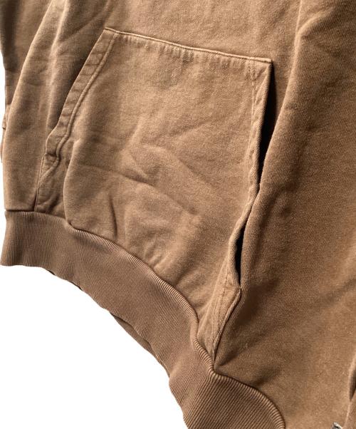 KEBOZ（ケボズ）KEBOZ (ケボズ) 刺繍ロゴパーカー ブラウン サイズ:XXLARGEの古着・服飾アイテム