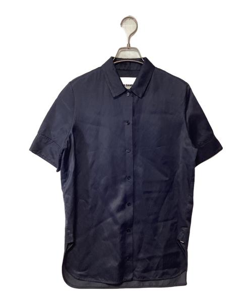 JIL SANDER（ジルサンダー）JIL SANDER (ジルサンダー) 半袖シャツ ネイビー サイズ:34の古着・服飾アイテム