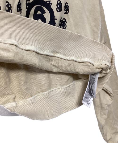 MM6 Maison Margiela（エムエムシックスメゾンマルジェラ）MM6 Maison Margiela (エムエムシックスメゾンマルジェラ) MM6 ナンバープリント スウェット ベージュ サイズ:14Yの古着・服飾アイテム