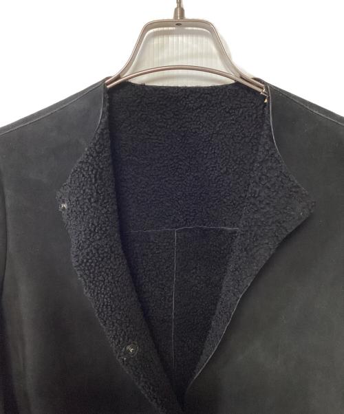 SHEARLING（シャーリング）SHEARLING (シャーリング) ムートンコート ブラック サイズ:38の古着・服飾アイテム