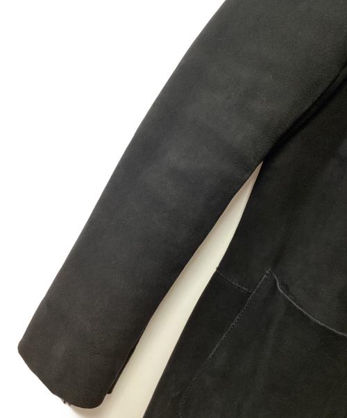 SHEARLING（シャーリング）SHEARLING (シャーリング) ムートンコート ブラック サイズ:38の古着・服飾アイテム