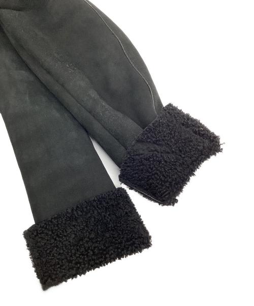 SHEARLING（シャーリング）SHEARLING (シャーリング) ムートンコート ブラック サイズ:38の古着・服飾アイテム