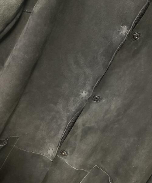 SHEARLING（シャーリング）SHEARLING (シャーリング) ムートンコート ブラック サイズ:38の古着・服飾アイテム