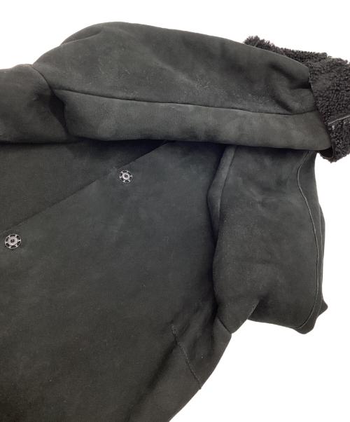 SHEARLING（シャーリング）SHEARLING (シャーリング) ムートンコート ブラック サイズ:38の古着・服飾アイテム