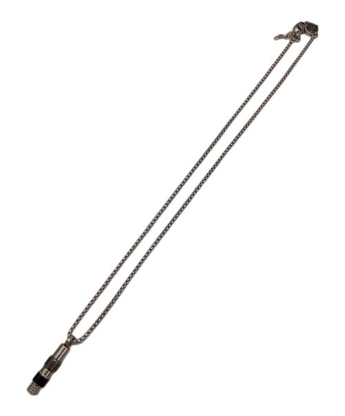 DIESEL（ディーゼル）DIESEL (ディーゼル) ネックレス シルバーカラー×ブラックの古着・服飾アイテム