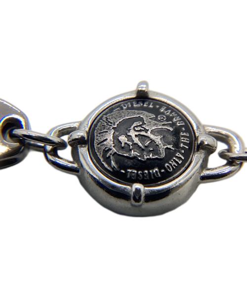 DIESEL（ディーゼル）DIESEL (ディーゼル) ネックレス シルバーカラー×ブラックの古着・服飾アイテム