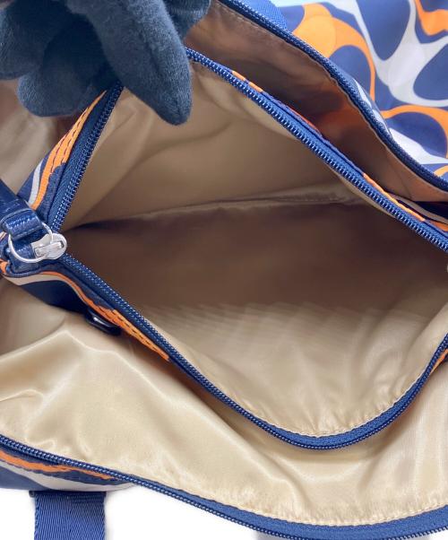 COACH（コーチ）COACH (コーチ) トートバッグ オレンジ×ネイビーの古着・服飾アイテム