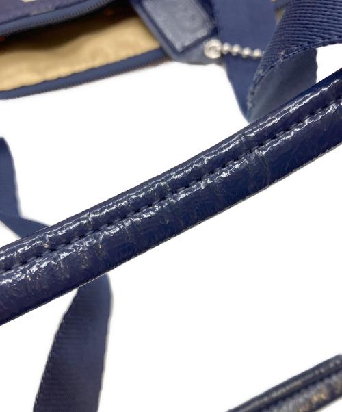 COACH（コーチ）COACH (コーチ) トートバッグ オレンジ×ネイビーの古着・服飾アイテム