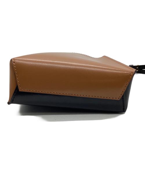 MARNI（マルニ）MARNI (マルニ) 2WAYレザーバッグ　ミュオゼ ブラウン×ブラックの古着・服飾アイテム