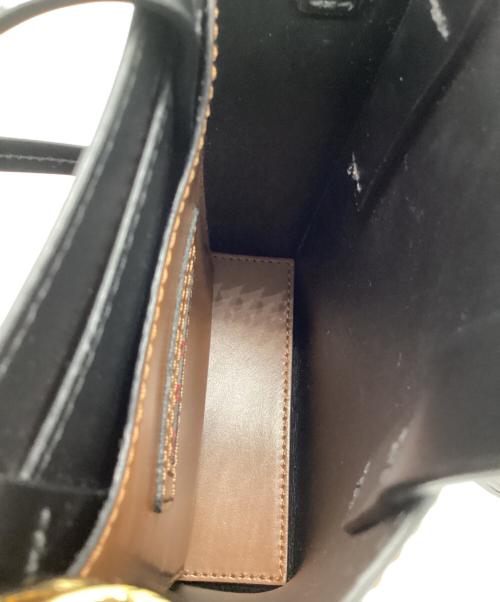 MARNI（マルニ）MARNI (マルニ) 2WAYレザーバッグ　ミュオゼ ブラウン×ブラックの古着・服飾アイテム