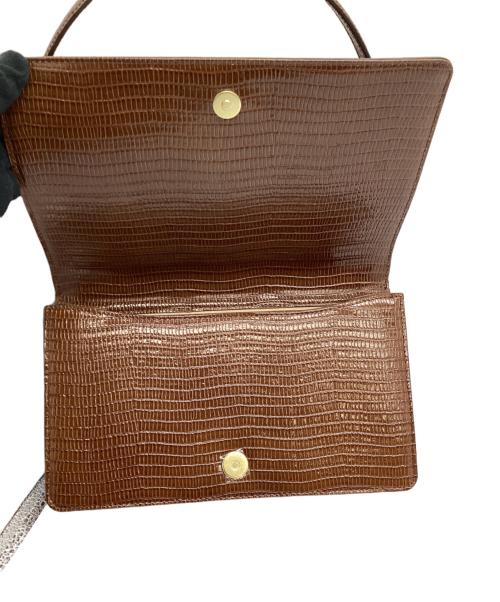 TOUT Y EST（トゥティエ）TOUT Y EST (トゥティエ) ハンドバッグ ブラウンの古着・服飾アイテム