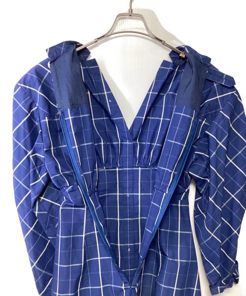 IRENE（アイレネ）IRENE (アイレネ) 長袖ワンピース ブルー サイズ:36の古着・服飾アイテム