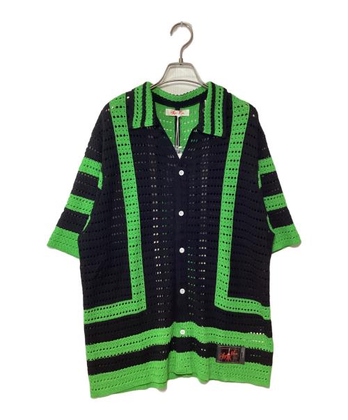 SYUMAN.（シュウマン）SYUMAN. (シュウマン) 半袖シャツ ブラック×グリーン サイズ:F 未使用品の古着・服飾アイテム
