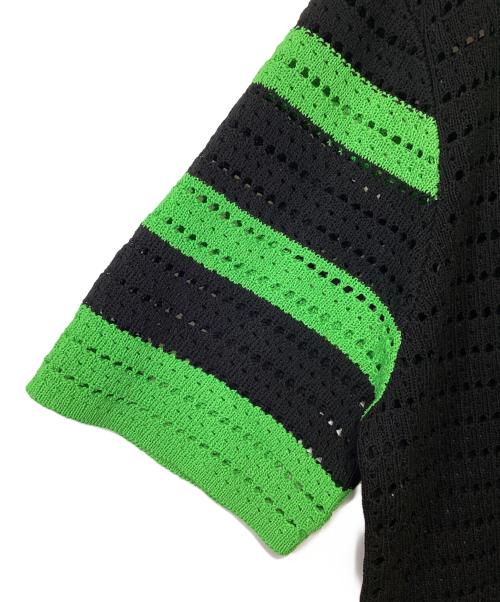 SYUMAN.（シュウマン）SYUMAN. (シュウマン) 半袖シャツ ブラック×グリーン サイズ:F 未使用品の古着・服飾アイテム