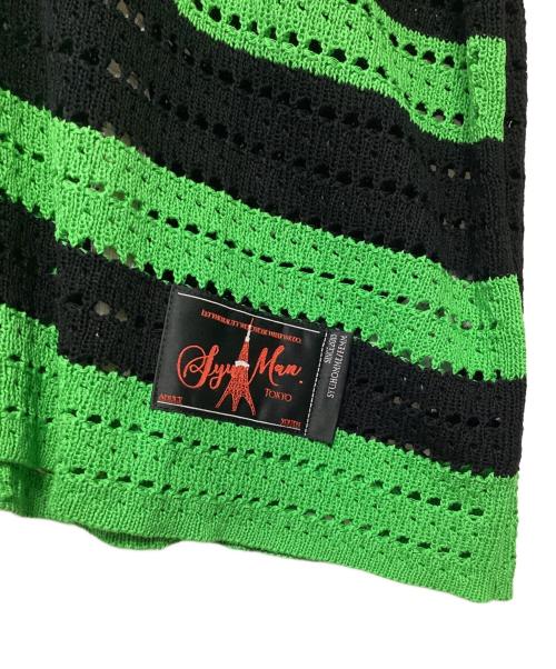 SYUMAN.（シュウマン）SYUMAN. (シュウマン) 半袖シャツ ブラック×グリーン サイズ:F 未使用品の古着・服飾アイテム