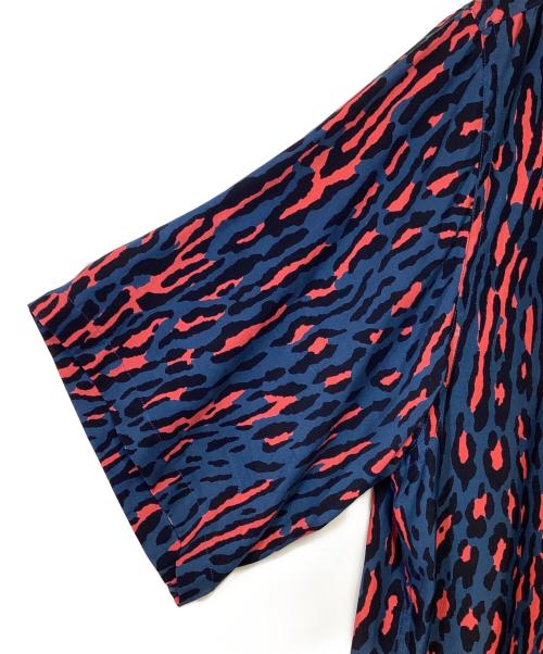 WACKO MARIA（ワコマリア）WACKO MARIA (ワコマリア) LEOPARD HAWAIIAN SHIRT ネイビー×レッド サイズ:Lの古着・服飾アイテム