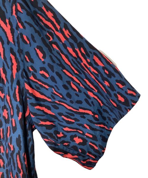 WACKO MARIA（ワコマリア）WACKO MARIA (ワコマリア) LEOPARD HAWAIIAN SHIRT ネイビー×レッド サイズ:Lの古着・服飾アイテム