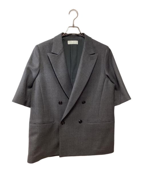 AP STUDIO（エーピーストゥディオ）AP STUDIO (エーピーストゥディオ) ダブルブレストジャケット グレー サイズ:38の古着・服飾アイテム
