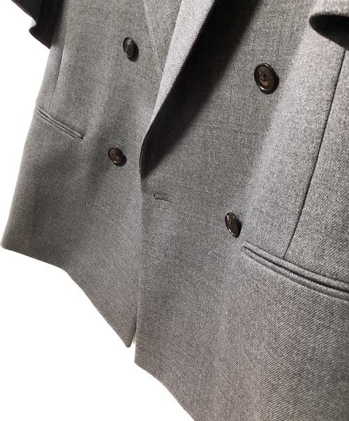 AP STUDIO（エーピーストゥディオ）AP STUDIO (エーピーストゥディオ) ダブルブレストジャケット グレー サイズ:38の古着・服飾アイテム