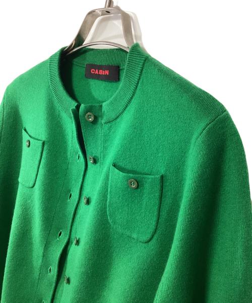 CABAN（キャバン）CABAN (キャバン) 薄手カーディガン グリーン サイズ:XSの古着・服飾アイテム