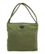 PRADAプラダ）の古着「ナイロントートバッグ　TESSUTO CITY」｜カーキ