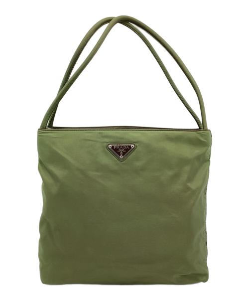 PRADA（プラダ）PRADA (プラダ) ナイロントートバッグ　TESSUTO CITY カーキの古着・服飾アイテム