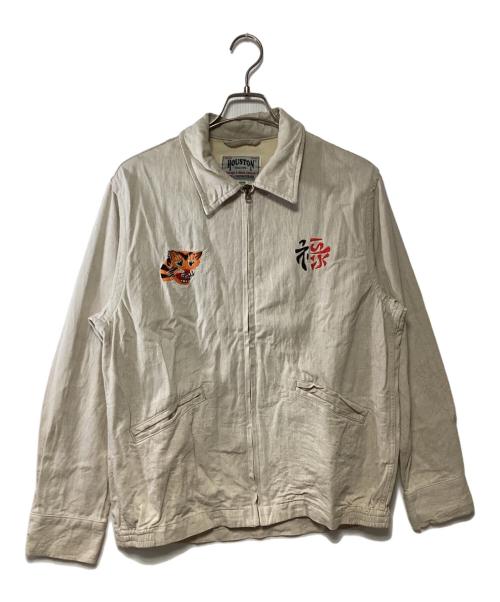 HOUSTON（ヒューストン）HOUSTON (ヒューストン) ベトジャン ベージュ サイズ:LARGEの古着・服飾アイテム