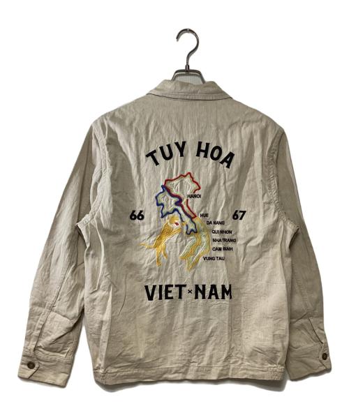 HOUSTON（ヒューストン）HOUSTON (ヒューストン) ベトジャン ベージュ サイズ:LARGEの古着・服飾アイテム