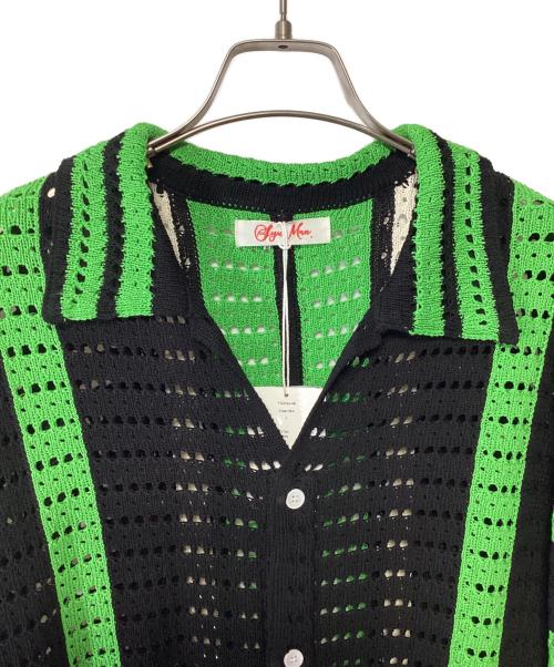 SYUMAN.（シュウマン）SYUMAN. (シュウマン) 半袖シャツ ブラック×グリーン サイズ:F 未使用品の古着・服飾アイテム