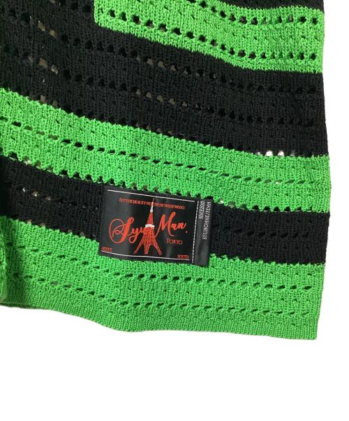 SYUMAN.（シュウマン）SYUMAN. (シュウマン) 半袖シャツ ブラック×グリーン サイズ:F 未使用品の古着・服飾アイテム