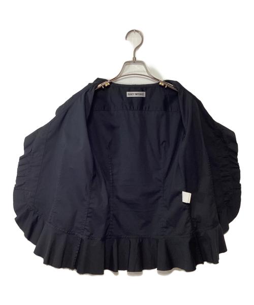 ISSEY MIYAKE（イッセイミヤケ）ISSEY MIYAKE (イッセイミヤケ) 変形ブラウス ブラック サイズ:2の古着・服飾アイテム